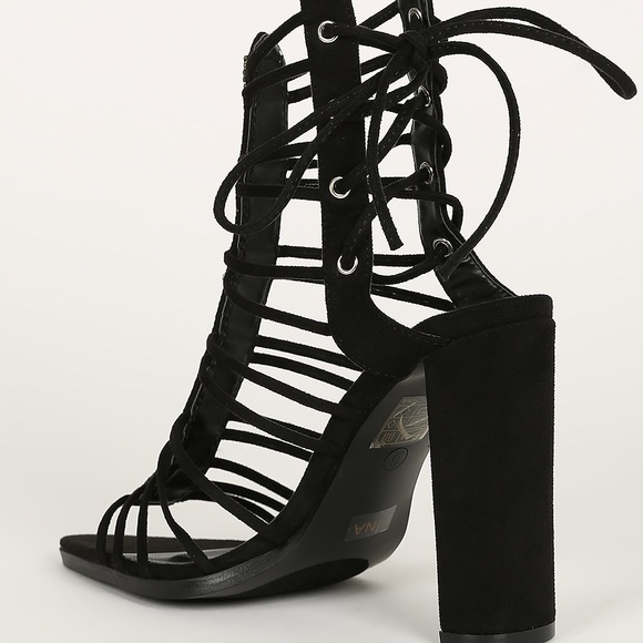 NEW URBANOG FAUX SUEDE HEEL - Picture 4 of 7